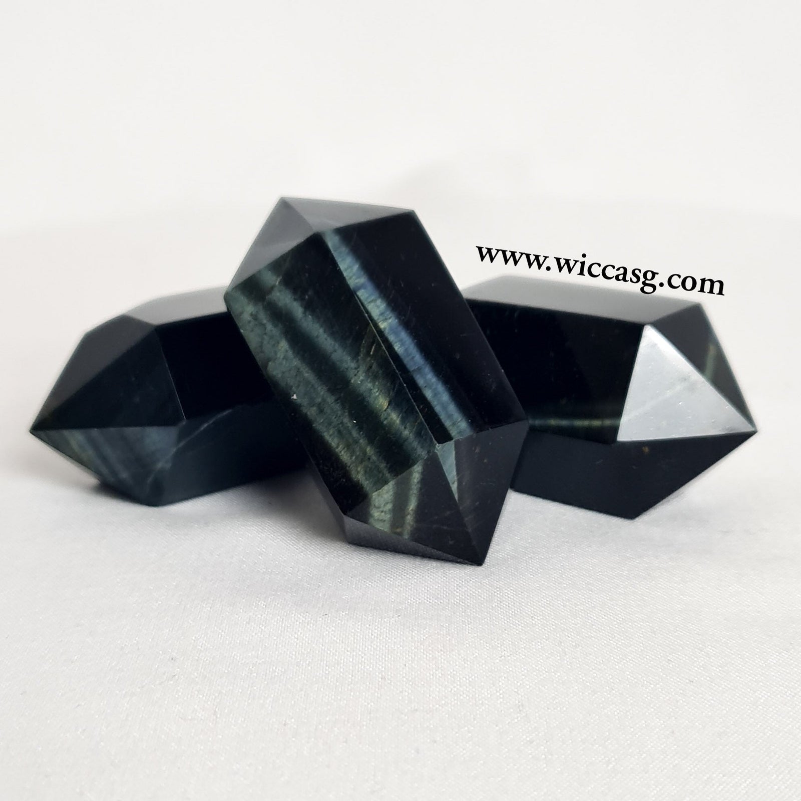 Blue Tigers Eye DT - Mineral - Little Wiccan Witchcraft Shop