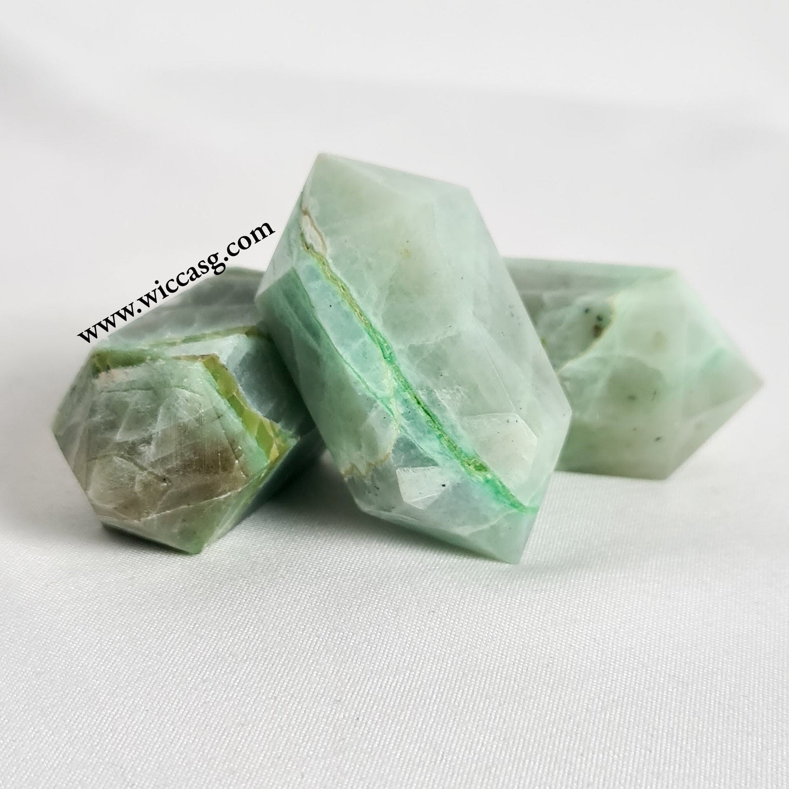 Green Moonstone DT - Mineral - Little Wiccan Witchcraft Shop