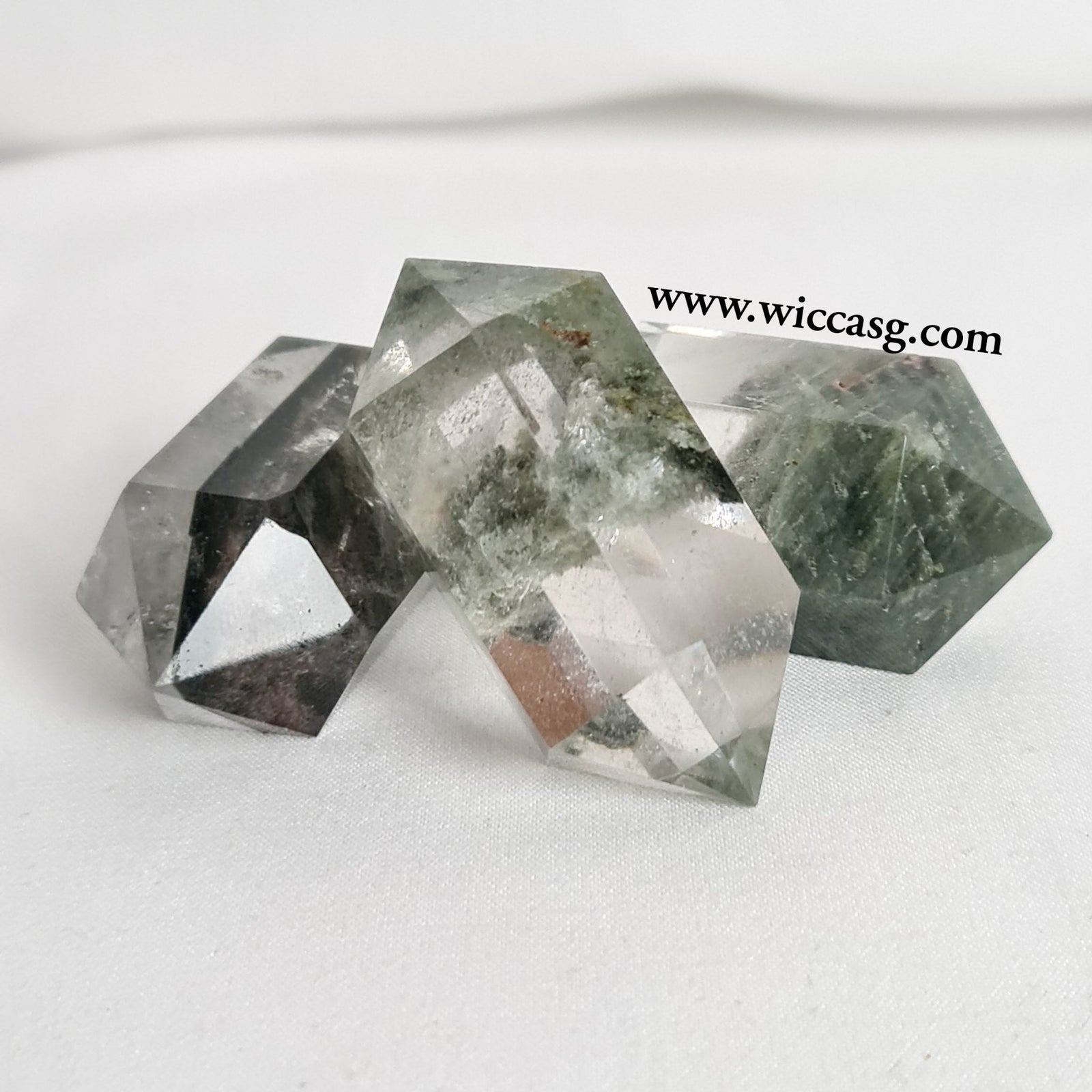 Green Phantom Quartz DT - Mineral - Little Wiccan Witchcraft Shop