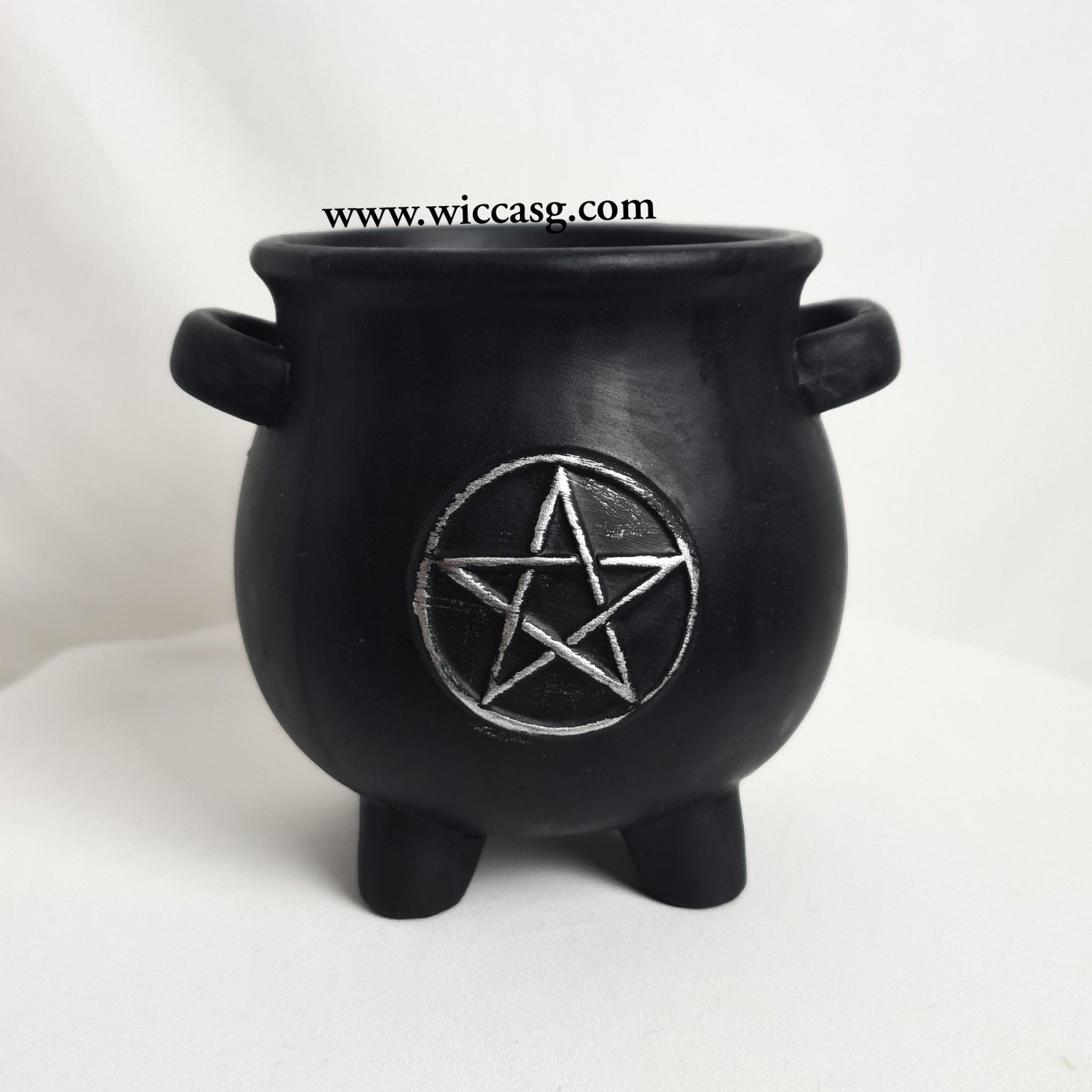 Traditional Pentacle Cauldron - Metal - Little Wiccan Witchcraft Shop